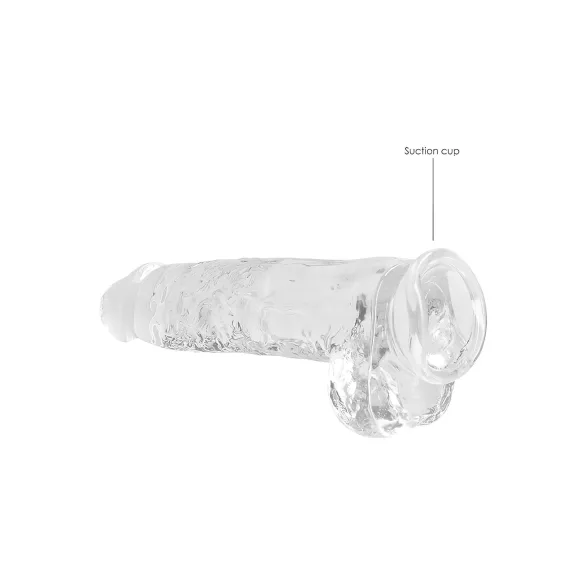 RealRock - realistische dildo - transparant - 22 cm