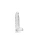 RealRock - realistische dildo - transparant - 15cm