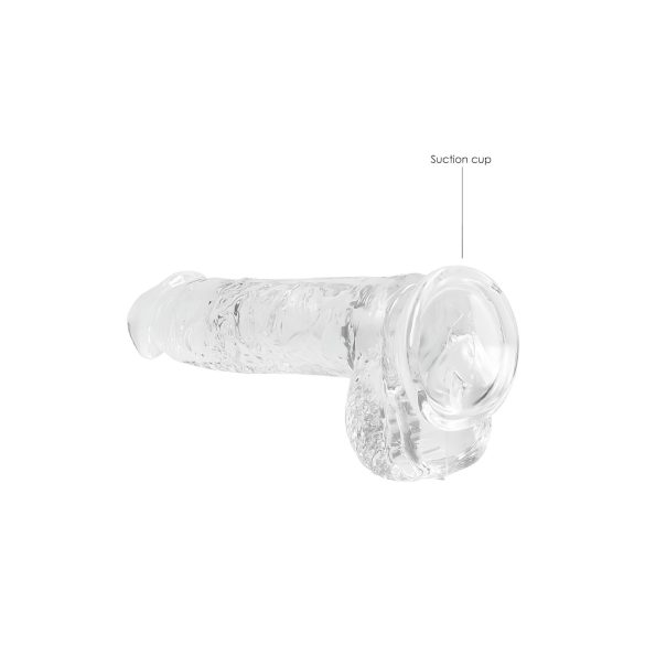 RealRock - realistische dildo - transparant - 15cm