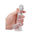RealRock - realistische dildo - transparant - 15cm