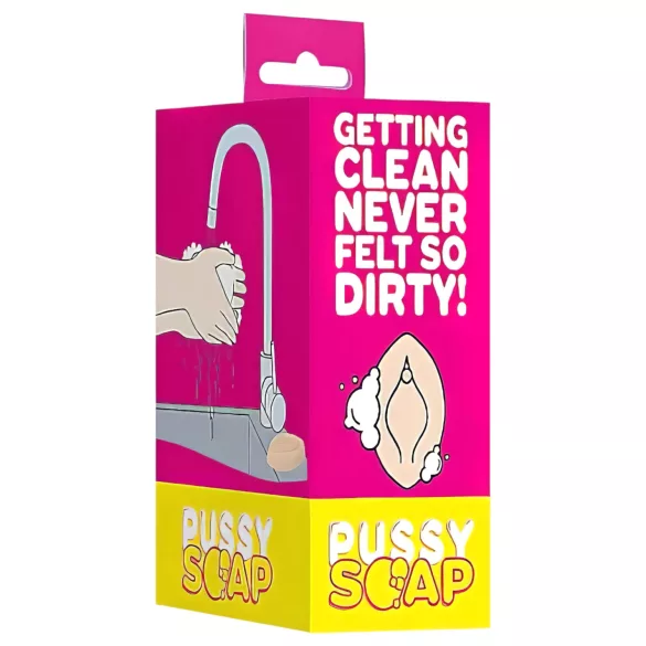 Pussy - erotische zeep - vagina vorm - naturel - 140g