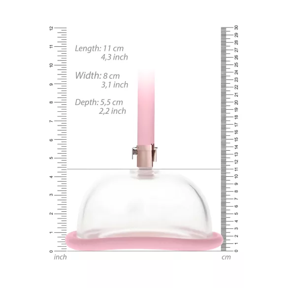 Pumped - vaginapomp - handmatig - siliconen - roze