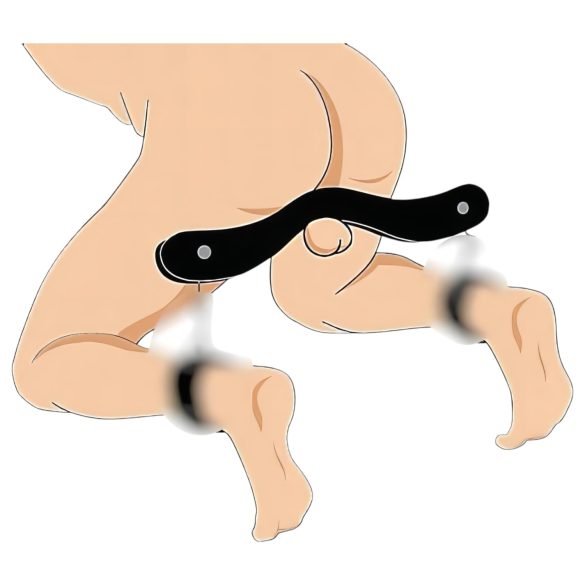 Fa - houten cockring kooi - zwart