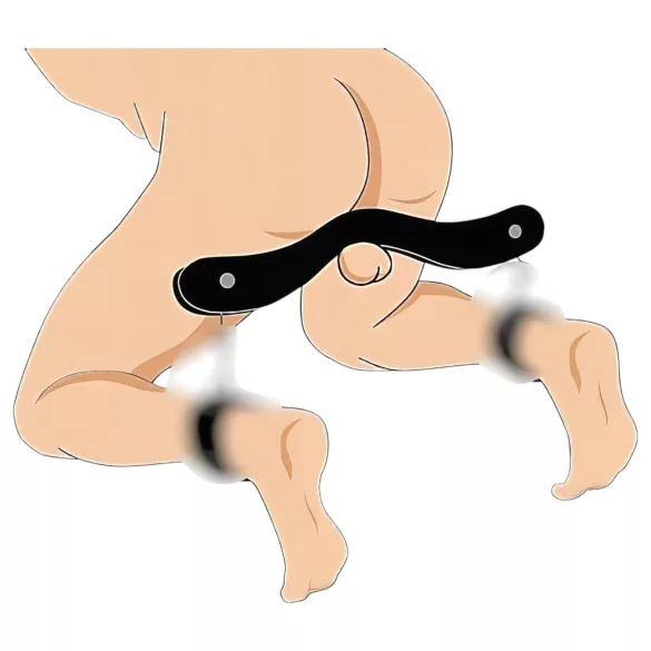 Fa - houten cockring kooi - zwart