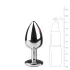 Easytoys - metalen buttplug - zilver wit