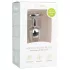 Easytoys - anaalplug met hartvormige steen - metaal zilver-wit