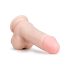 Easytoys - dildo met zuignap en ballen - 17,5 cm - huidkleur