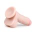 Easytoys - dildo met zuignap en ballen - 17,5 cm - huidkleur