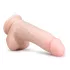 Easytoys - dildo met zuignap en ballen - 20 cm - huidskleur