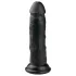 EasyToys - realistische dildo met zuignap (15,5 cm, zwart)