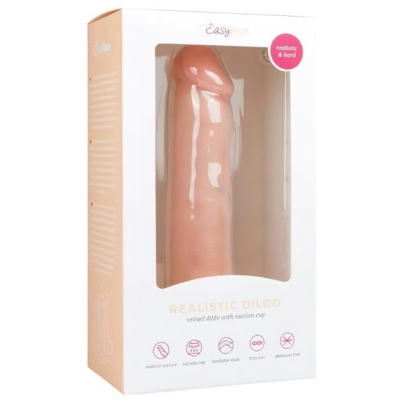 Easytoys - realistische dildo met zuignap (20,5cm) - natuur