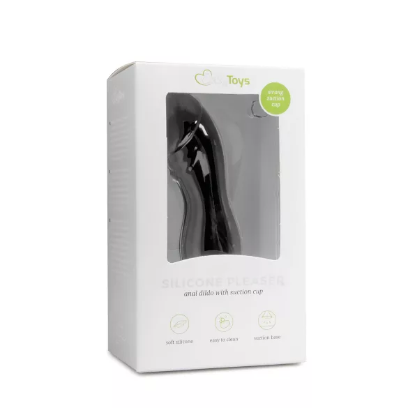 Easytoys - dildo met eikel - met zuignap - zwart