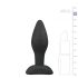Easytoys - siliconen buttplug - klein (zwart)