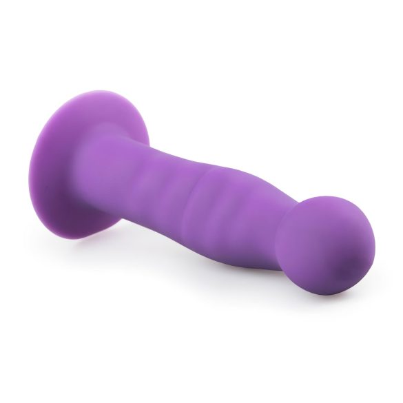 Easytoys - dildo met zuignap - golvend - siliconen - paars