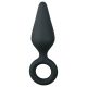 Easytoys Spitse Plug - anale ringplug - medium (zwart)