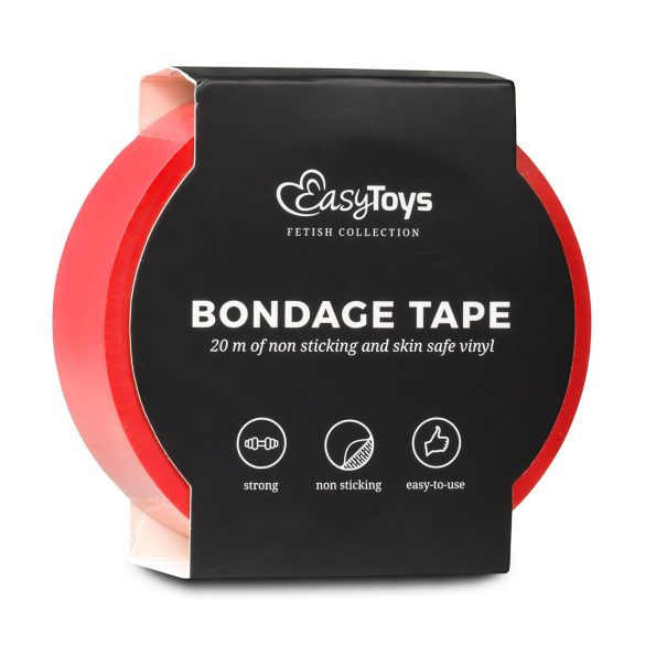 Easytoys - bondage tape - zelfklevend - rood - 20 meter