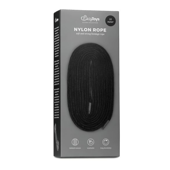 Easytoys - Bondagetouw - 10 meter - zwart