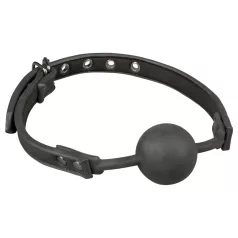 EasyToys - siliconen ballgag (zwart)