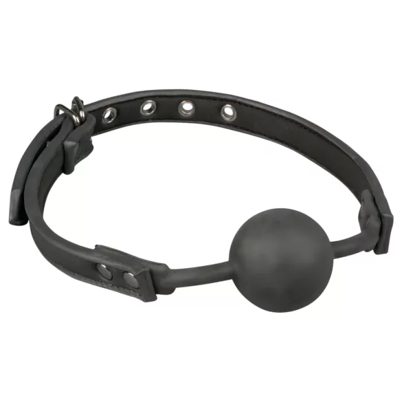 EasyToys - siliconen ballgag (zwart)