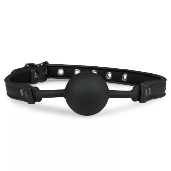 EasyToys - siliconen ballgag (zwart)