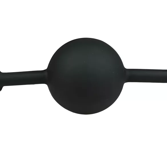EasyToys - siliconen ballgag (zwart)
