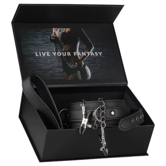 Easytoys - tepelklem set met halsband en riem - 4-delig