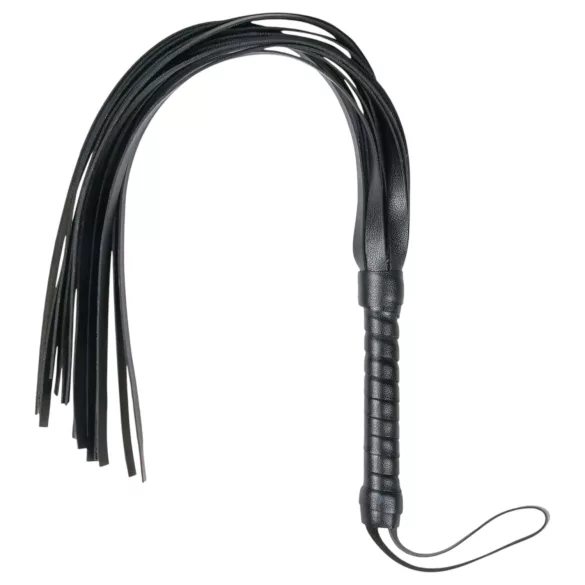 Easytoys - flogger zweep - zacht kunstleer - zwart