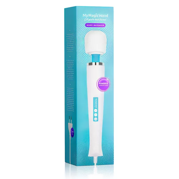 MyMagicWand - krachtige massage vibrator - wit/blauw