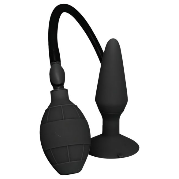 MenzStuff - opblaasbare buttplug - groot - zwart