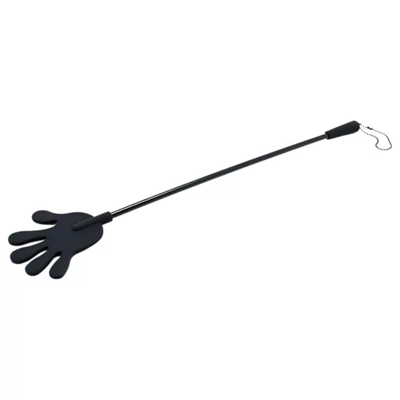 Rimba - siliconen zweep met handvorm - 40cm - zwart