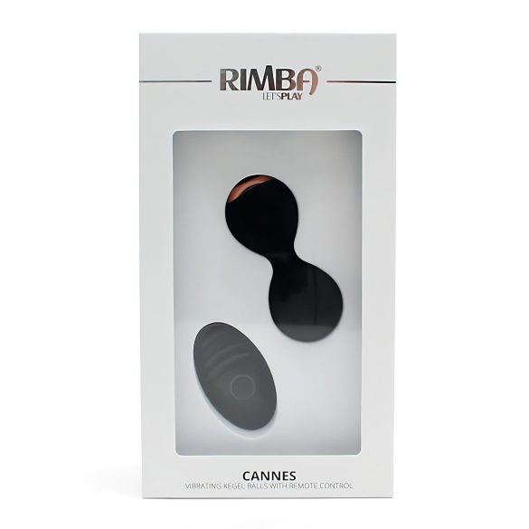 Rimba Cannes - vibrator ei - draadloos oplaadbaar - zwart