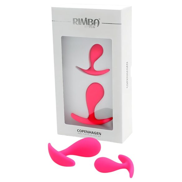 Rimba Copenhagen - buttplug set - siliconen - roze - 2 stuks