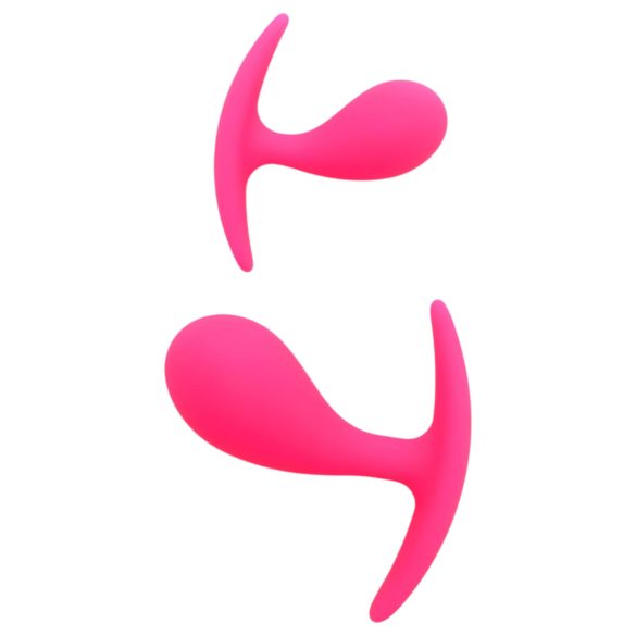 Rimba Copenhagen - buttplug set - siliconen - roze - 2 stuks