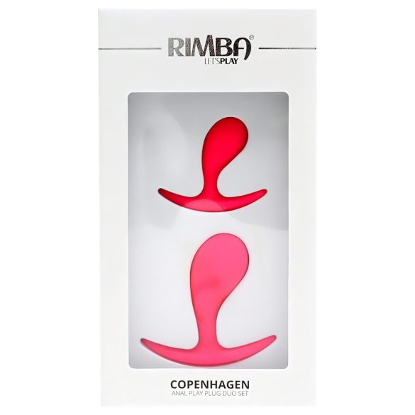 Rimba Copenhagen - buttplug set - siliconen - roze - 2 stuks