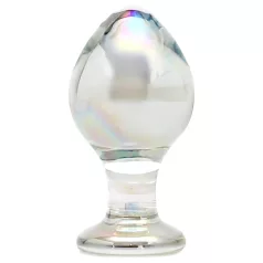 Rimba Zelda - anale plug glas - kegelvormig - transparant