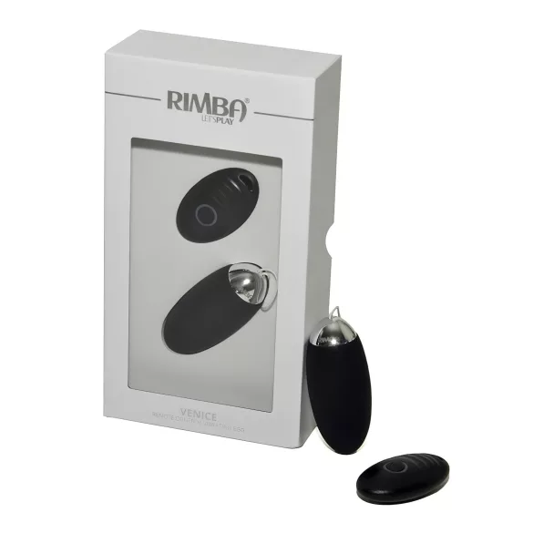 Rimba Venice - draagbaar oplaadbaar, draadloos vibratie-ei (zwart)