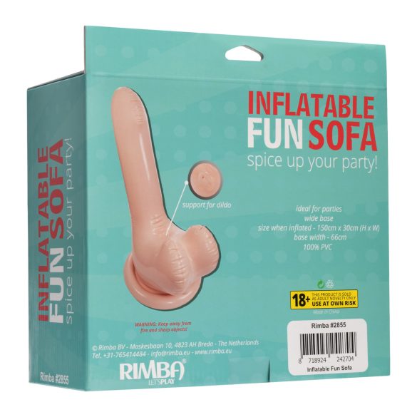 Inflatable Fun - opblaasbare penisbank - 66cm