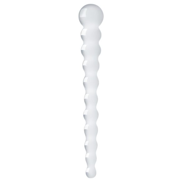 Gildo Glass No. 20 - glazen dildo met ribbels - transparant