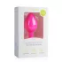 Easytoys Diamond - anaalplug met witte steen - medium - roze