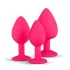 Easytoys Diamond - anaal plug set - siliconen - roze