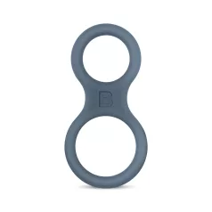 Boners Classic - penis- en balzakring - silicone - grijs
