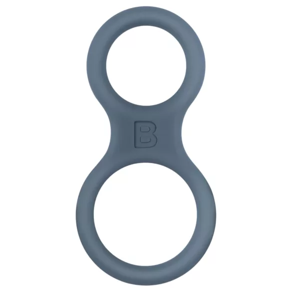 Boners Classic - penis- en balzakring - silicone - grijs