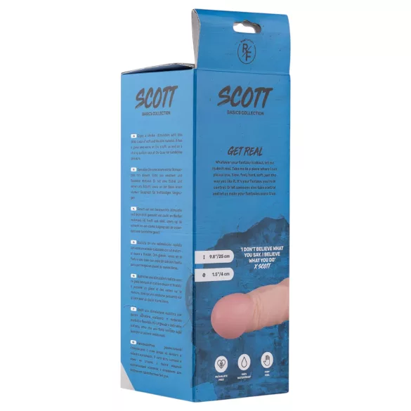 Real Fantasy Scott - realistische dildo - 25cm - huidskleur