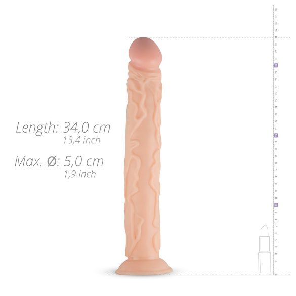 Real Fantasy Shawn - realistische dildo groot - 35 cm - huidkleur
