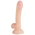 Real Fantasy Vince - dildo met ballen en voorhuid - 19,5cm - huidskleur
