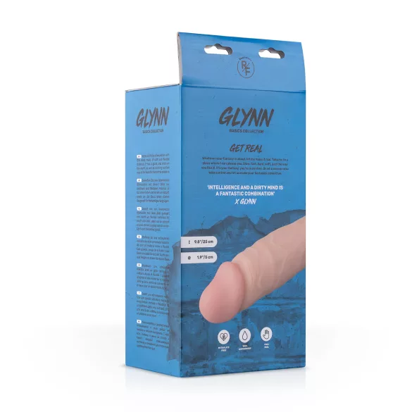 Real Fantasy Glynn - dildo met ballen - realistisch - 25cm - huidkleur