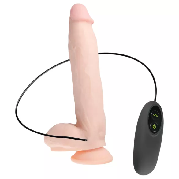 Real Fantasy Dwane - oplaadbare realistische vibrator - 31cm - huidskleur