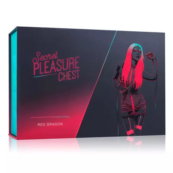 Secret Pleasure Chest - BDSM set voor gevorderden - 10-delig - rood