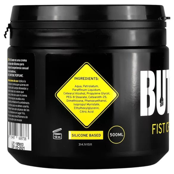 BUTTR - fisting crème - glijmiddel - 500ml
