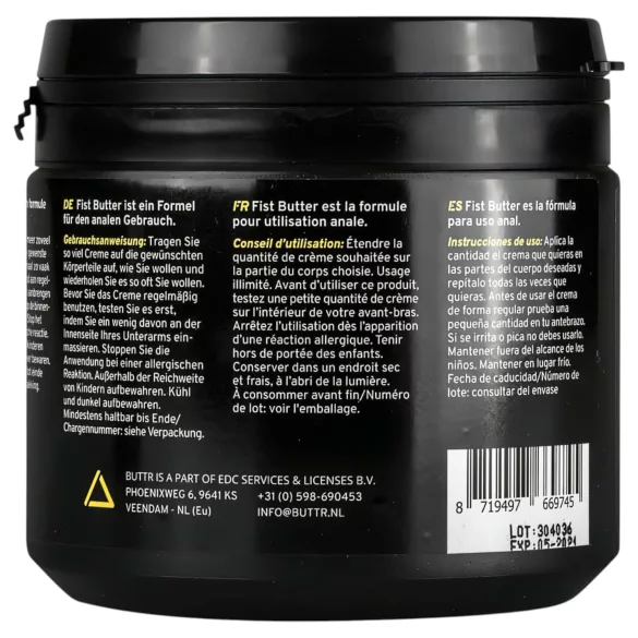 BUTTR Fisting Butter - anale fisting glijboter (500 ml)